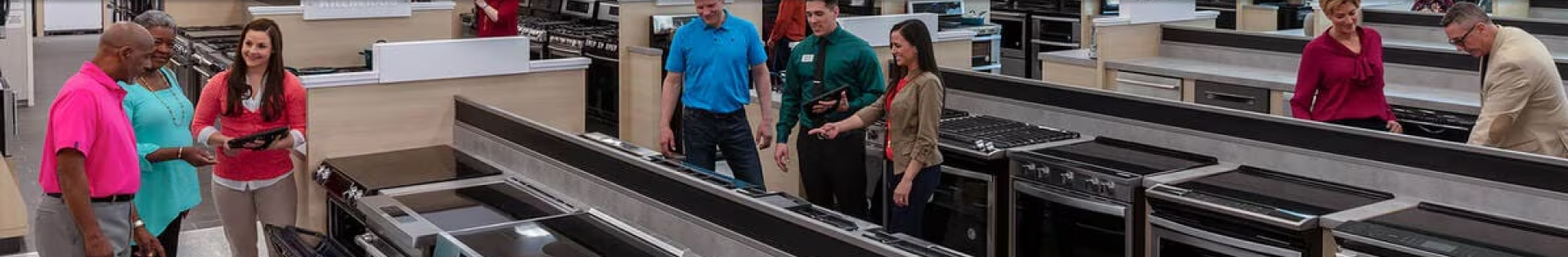 customers in showroom
