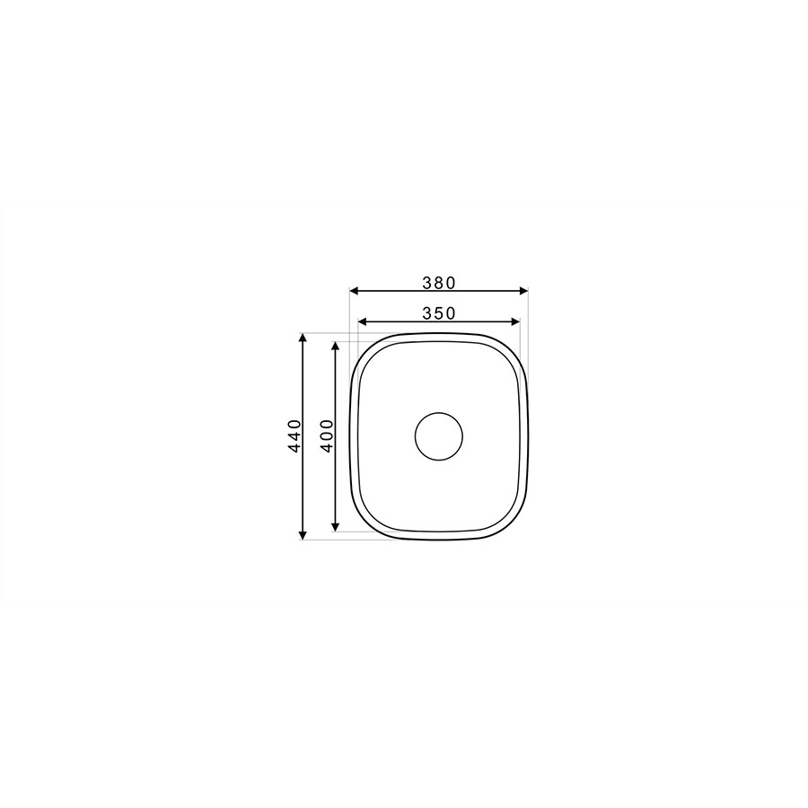 additioanl image for  Asil 1 Bowl Sink 35 x 40.0cms Inset 