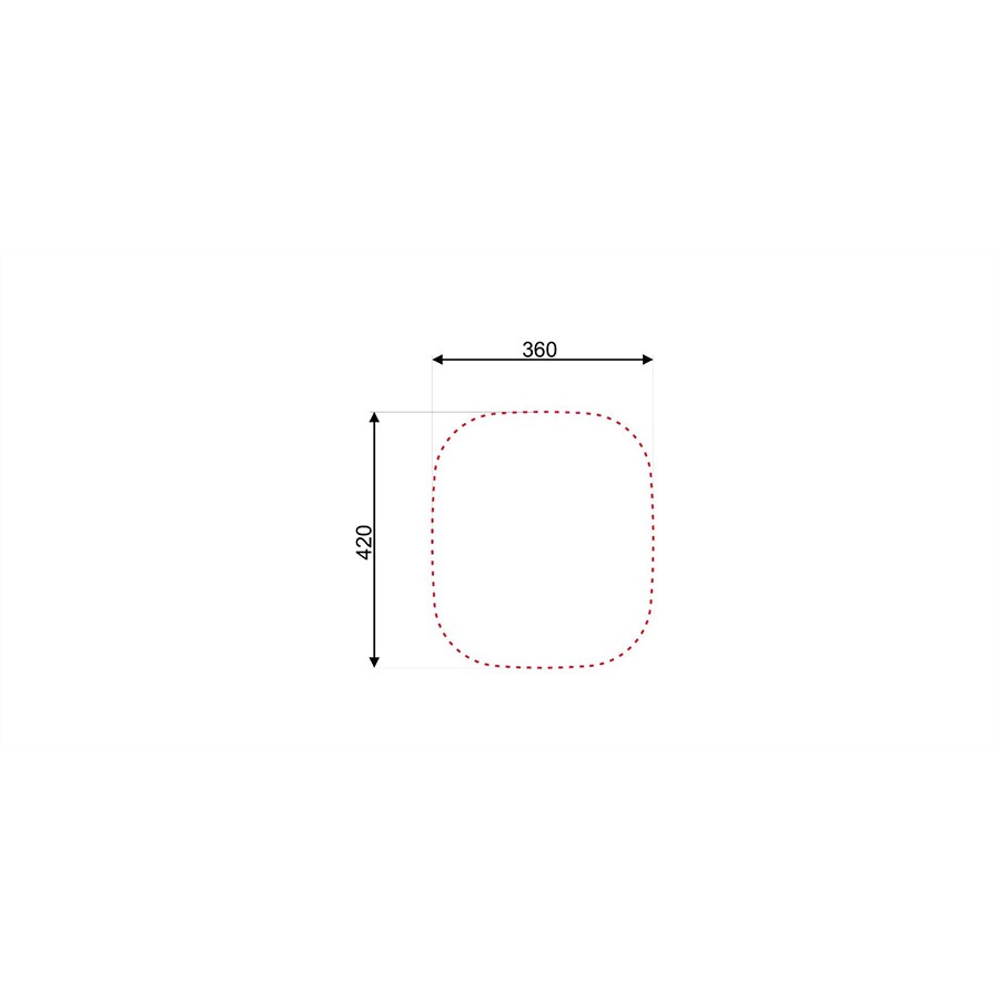 additioanl image for  Asil 1 Bowl Sink 35 x 40.0cms Inset 