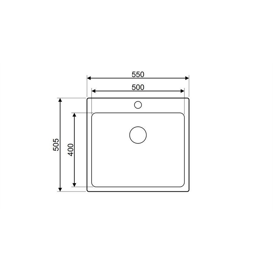 additioanl image for  Asil 1 Bowl Sink Stainless Steel 40x50cm 