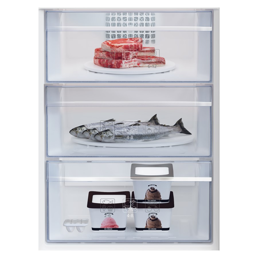 additioanl image for  Beko Fridge Freezer No Frost S/Steel 