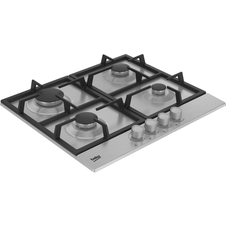 additioanl image for  Beko Hob Gas 4 Burners Silver 