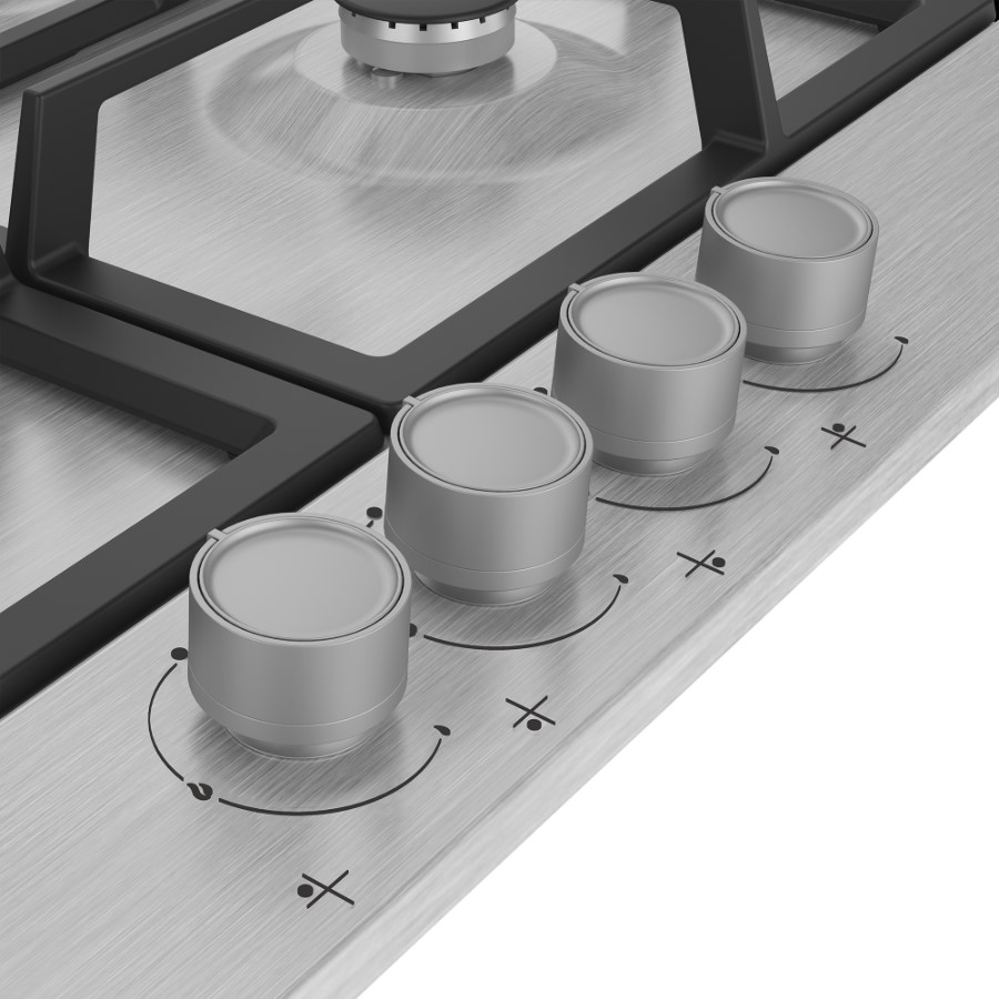 additioanl image for  Beko Hob Gas 4 Burners Silver 