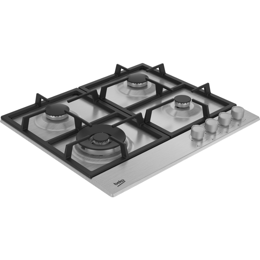 additioanl image for  Beko Hob Gas 4 Burners Silver 