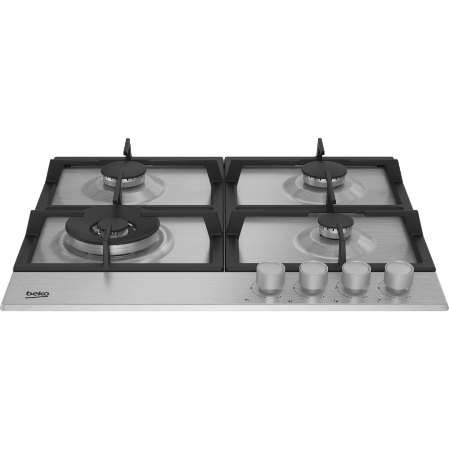 additioanl image for  Beko Hob Gas 4 Burners Silver 