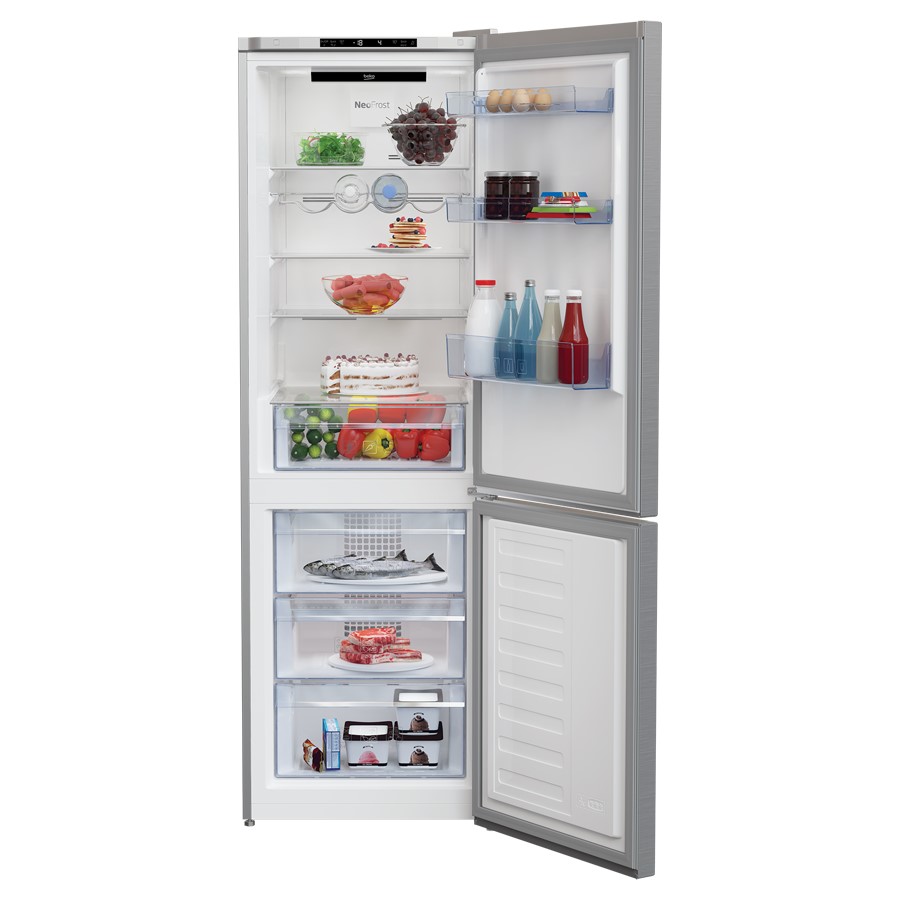 additioanl image for  Beko Fridge Freezer No Frost S/Steel 