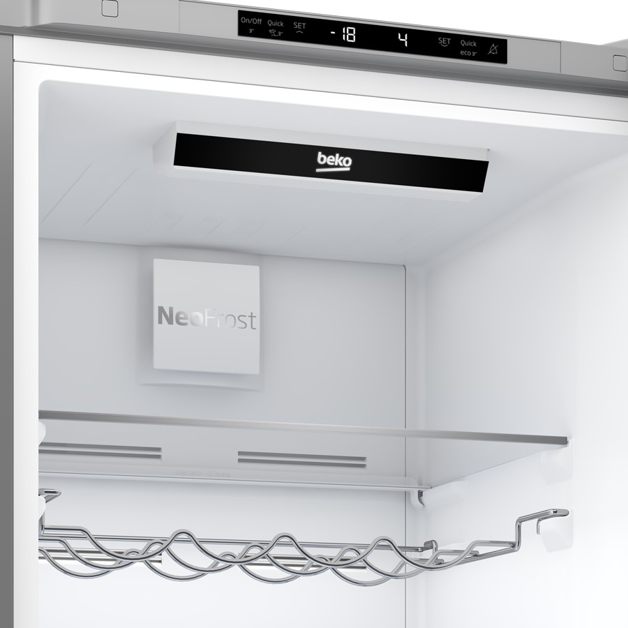additioanl image for  Beko Fridge Freezer No Frost S/Steel 