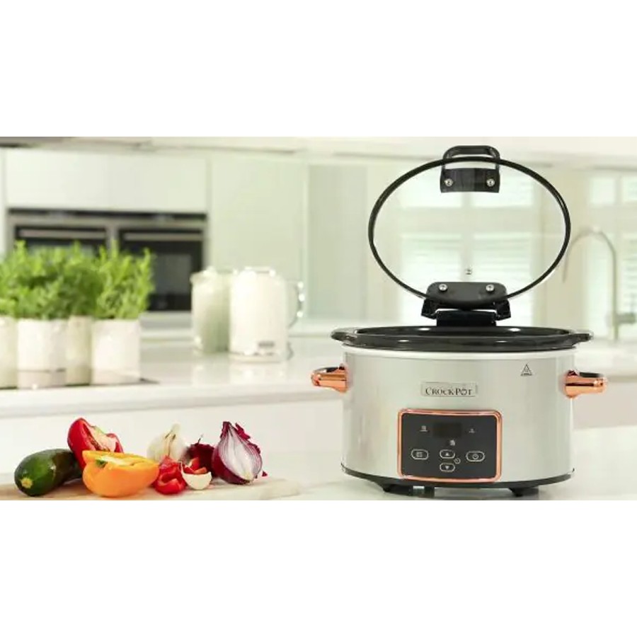 additioanl image for  Crockpot Slow Cooker 3.5L Silver & Rose 