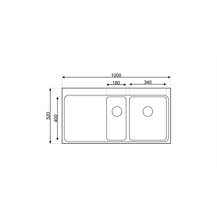 additioanl image for  Asil 1.5 Bowl Sink 100 x 52 cms 