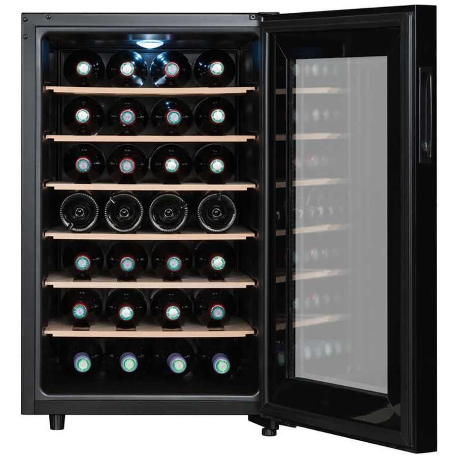 additioanl image for  Sommeliere Wine Cooler 28 Bottle Black 