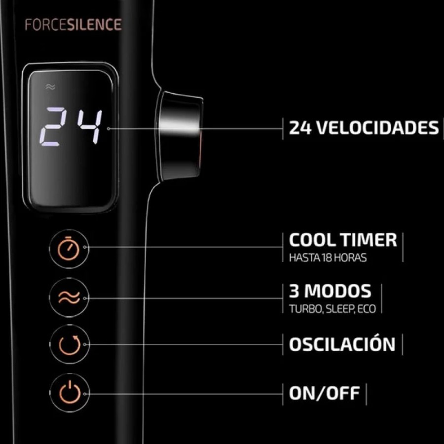 additioanl image for  Cecotec Fan with Remote 5 Blades Black 