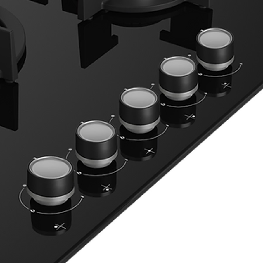 additioanl image for  Beko Hob Gas 5 Burners Black 