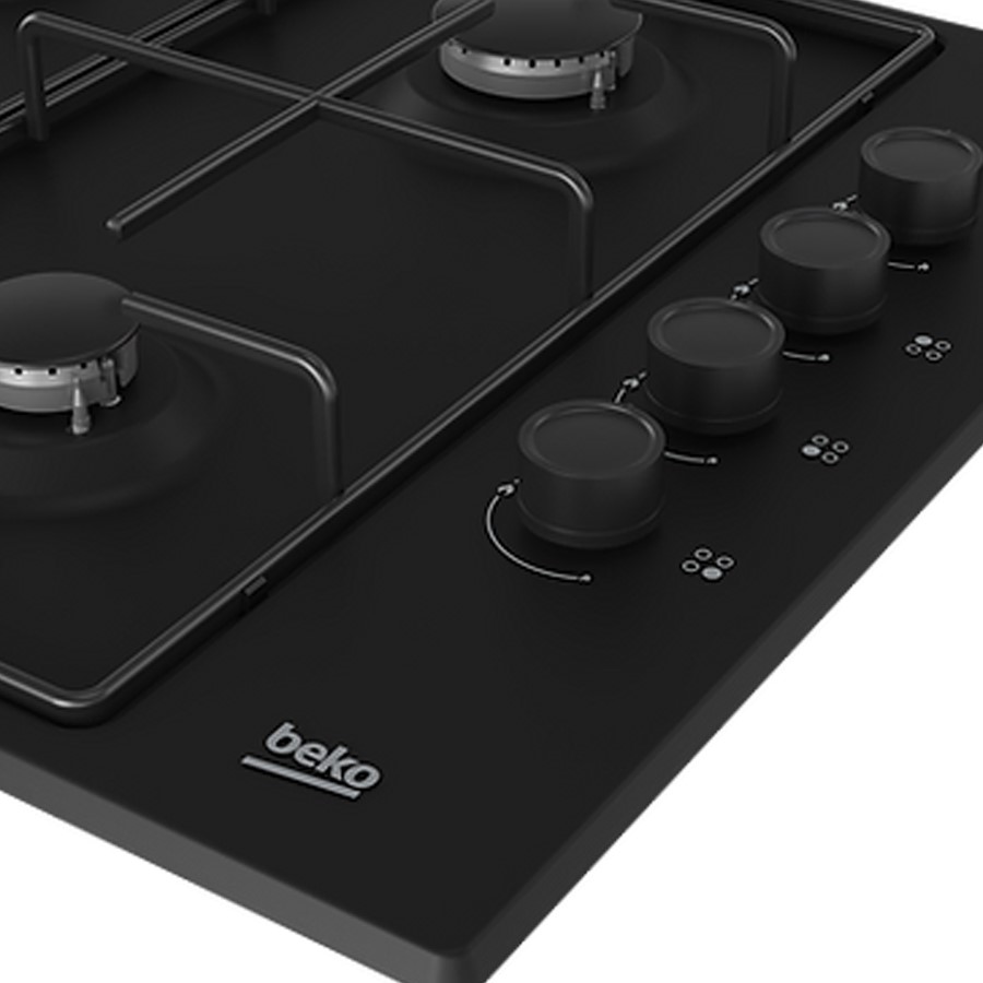 additioanl image for  Beko Hob Gas 4 Burner Black 61 cm 