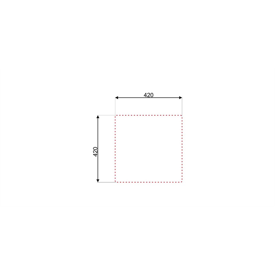 additioanl image for  Asil 1 Bowl Square Sink 40 x 40 cms 