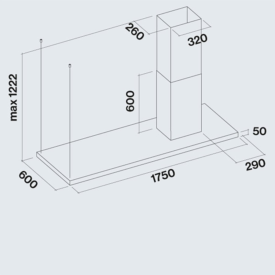 additioanl image for  Falmec Island Hood Lumen S/Steel 175 cm 