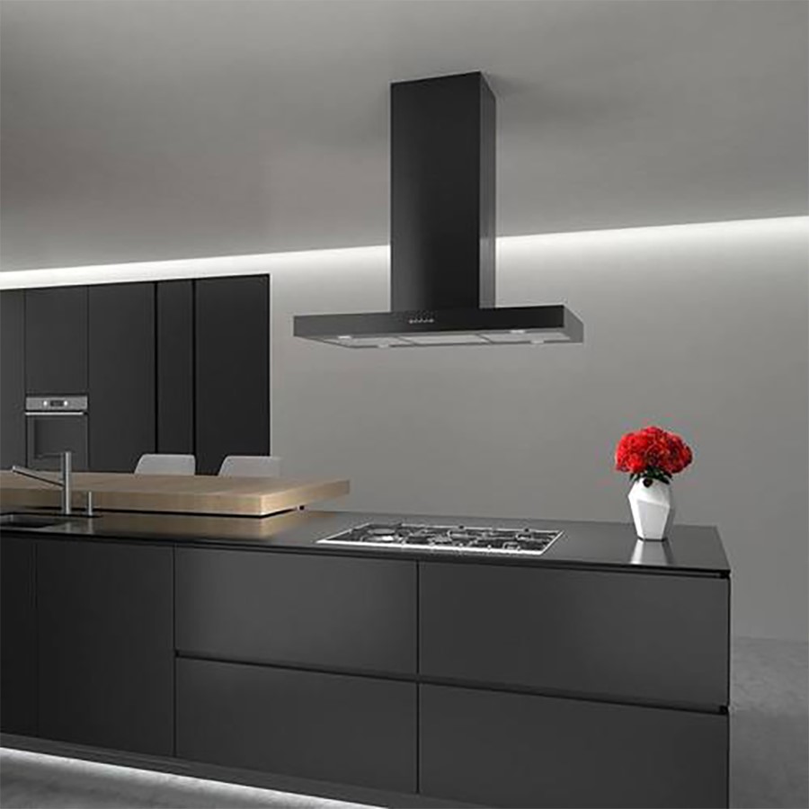 additioanl image for  Falmec Island Hood Plane Black 90 cm 
