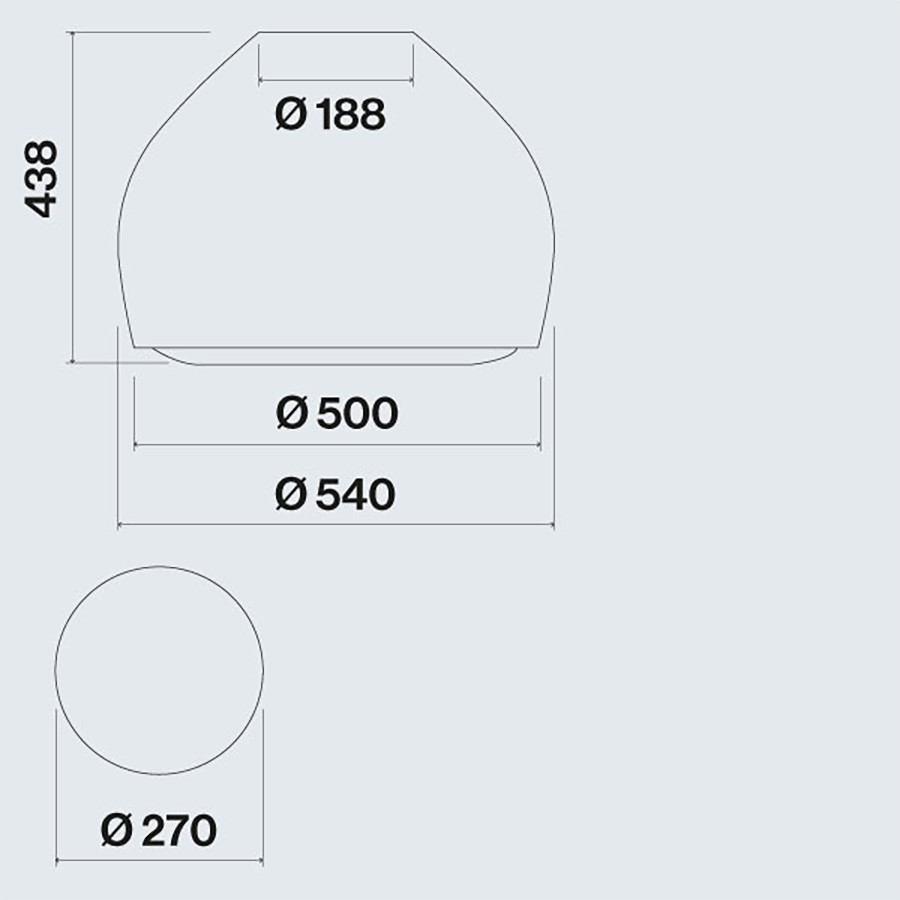 additioanl image for  Falmec Hood Island Sophie Brass 54 cm 