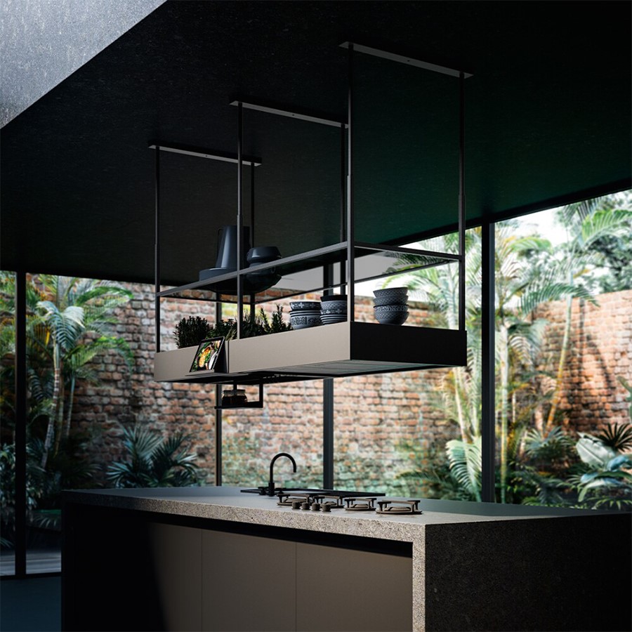 additioanl image for  Falmec Hood Spazio Black 180 cm 