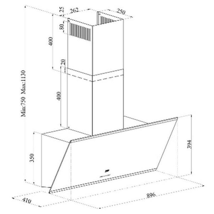 additioanl image for  Beko Hood Slanting S/Steel 