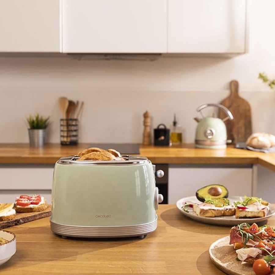 additioanl image for  Cecotec Toaster Vintage Light Green 