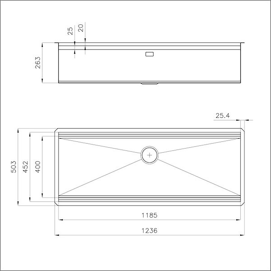 additioanl image for  Foster Sink Happy Hour UM S/S 124x51cm 