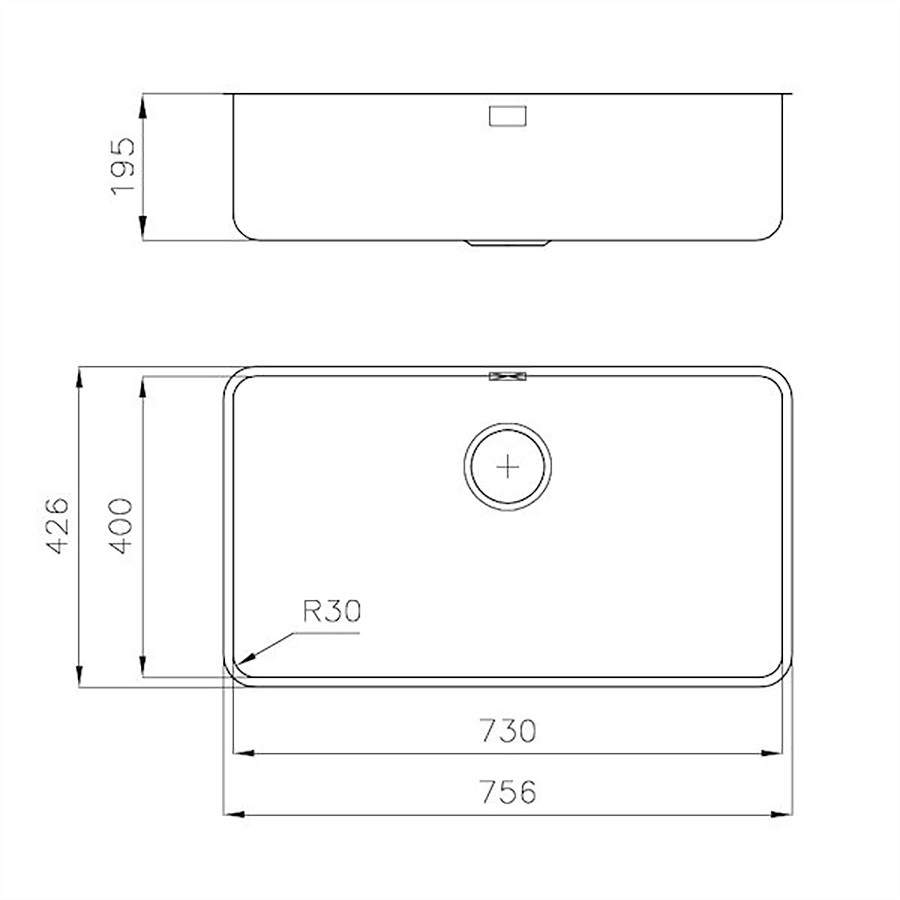 additioanl image for  Foster Sink S400 UM St/St 75.6 x 42.6 