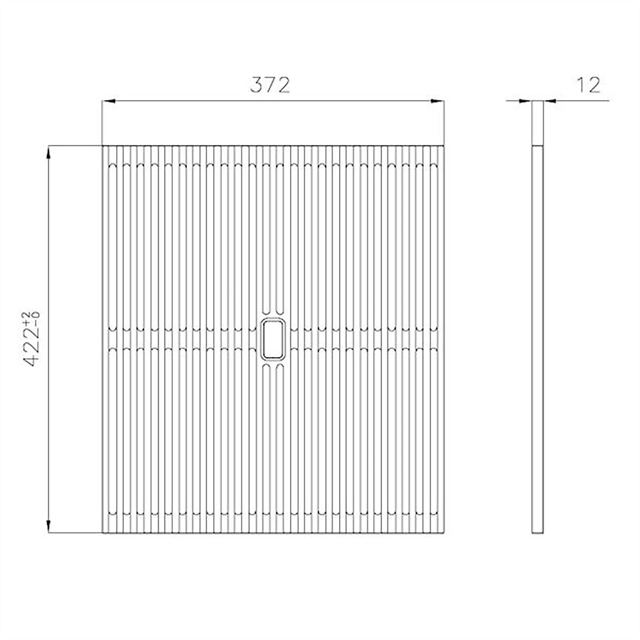 additioanl image for  Foster Milanello Black Grid For Sinks 