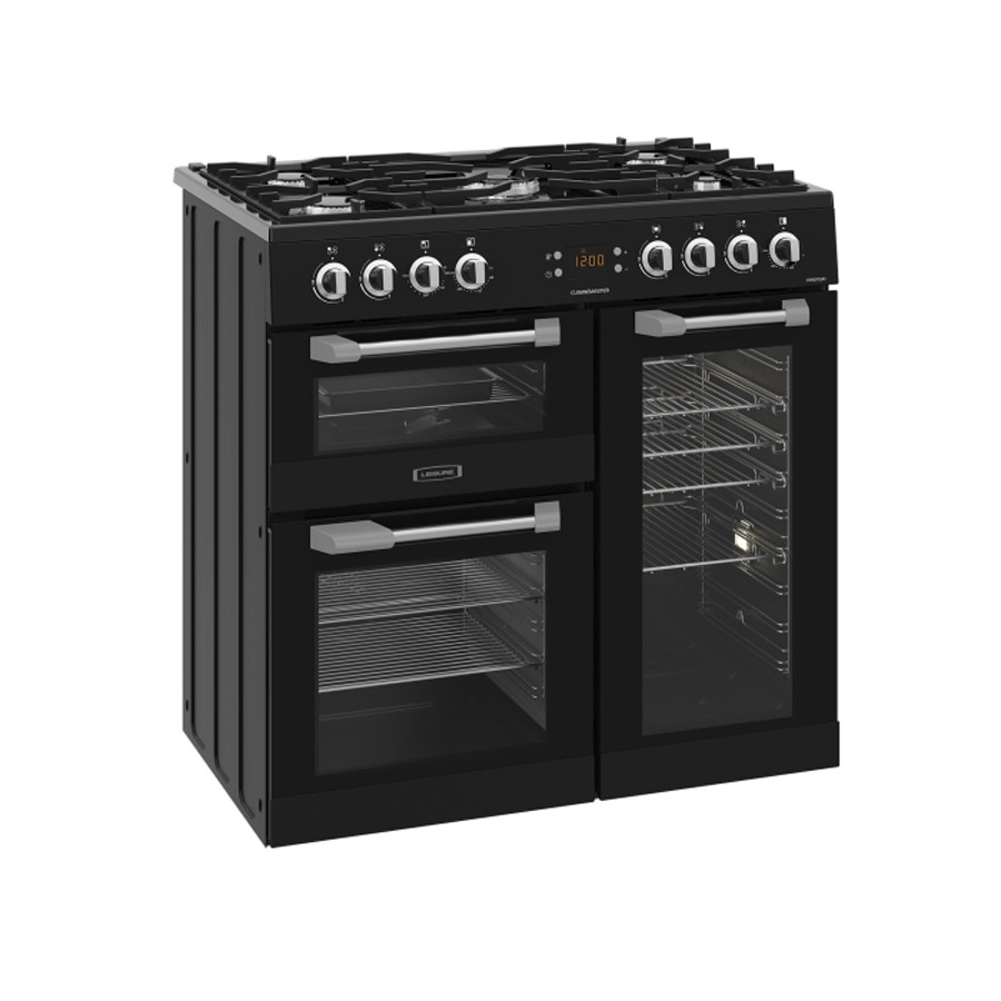additioanl image for  Leisure 90 cm Dual Fuel Cooker Black 