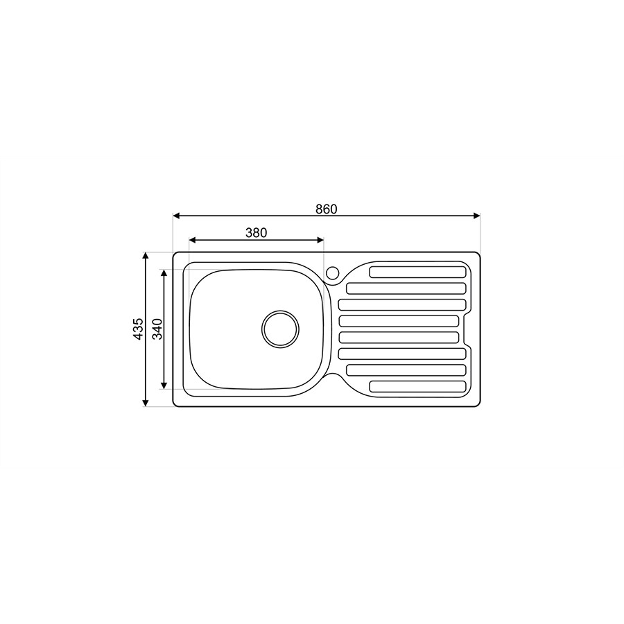 additioanl image for  Asil 1 Bowl Sink 86 x 43.5cms 
