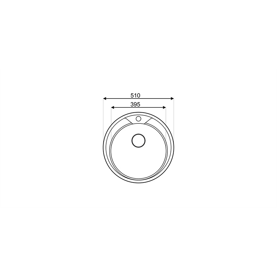 additioanl image for  Asil 1 Bowl Sink Round 50.0cms Inset 