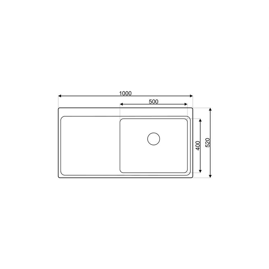 additioanl image for  Asil 1 Bowl S/Stl Flushmount 52 x 100 cm 