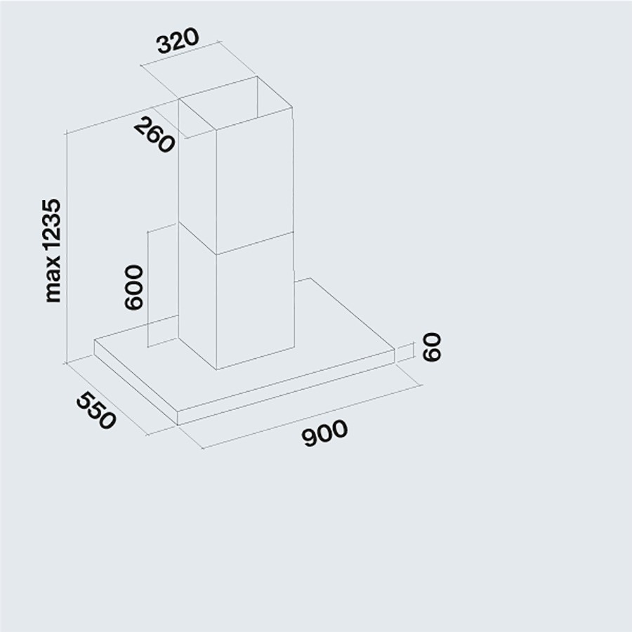 additioanl image for  Falmec Island Hood Black 90 cm 800 m3/h 