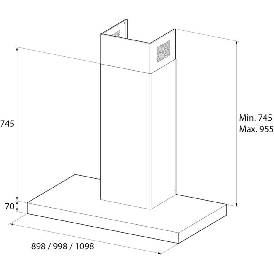 additioanl image for  RangeM Hood Flat Slate Grey 