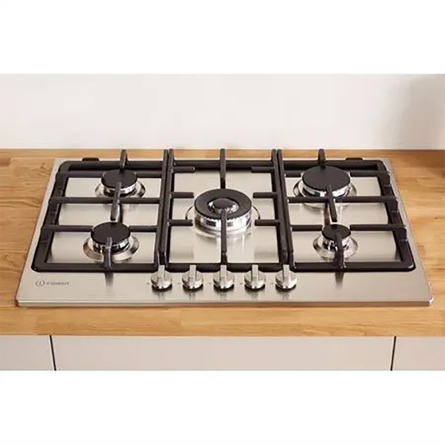 additioanl image for  Indesit Hob Gas 5 Burner Stainless Steel 
