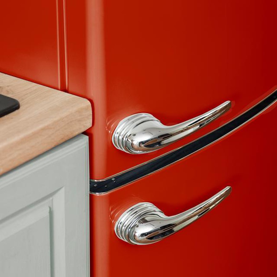 additioanl image for  Cecotec Retro combi fridge Red 294L 