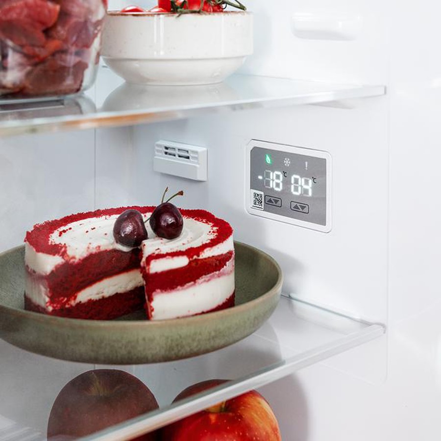 additioanl image for  Cecotec Retro combi fridge Red 294L 