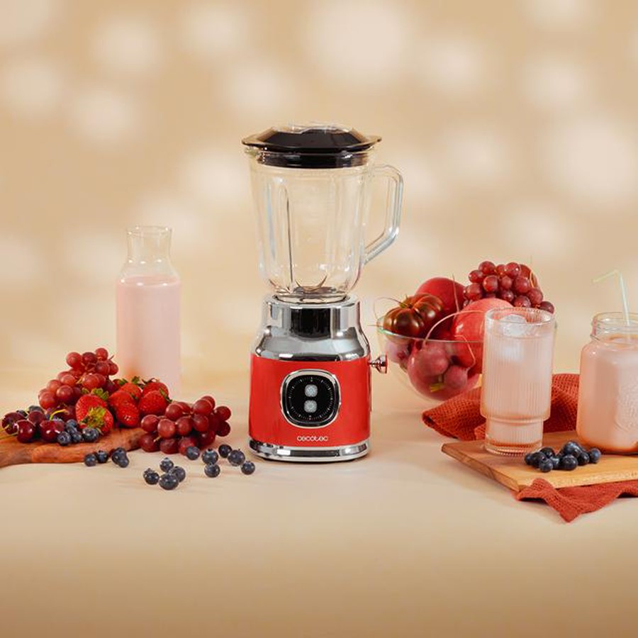additioanl image for  Cecotec Blender Retro Twist Red 