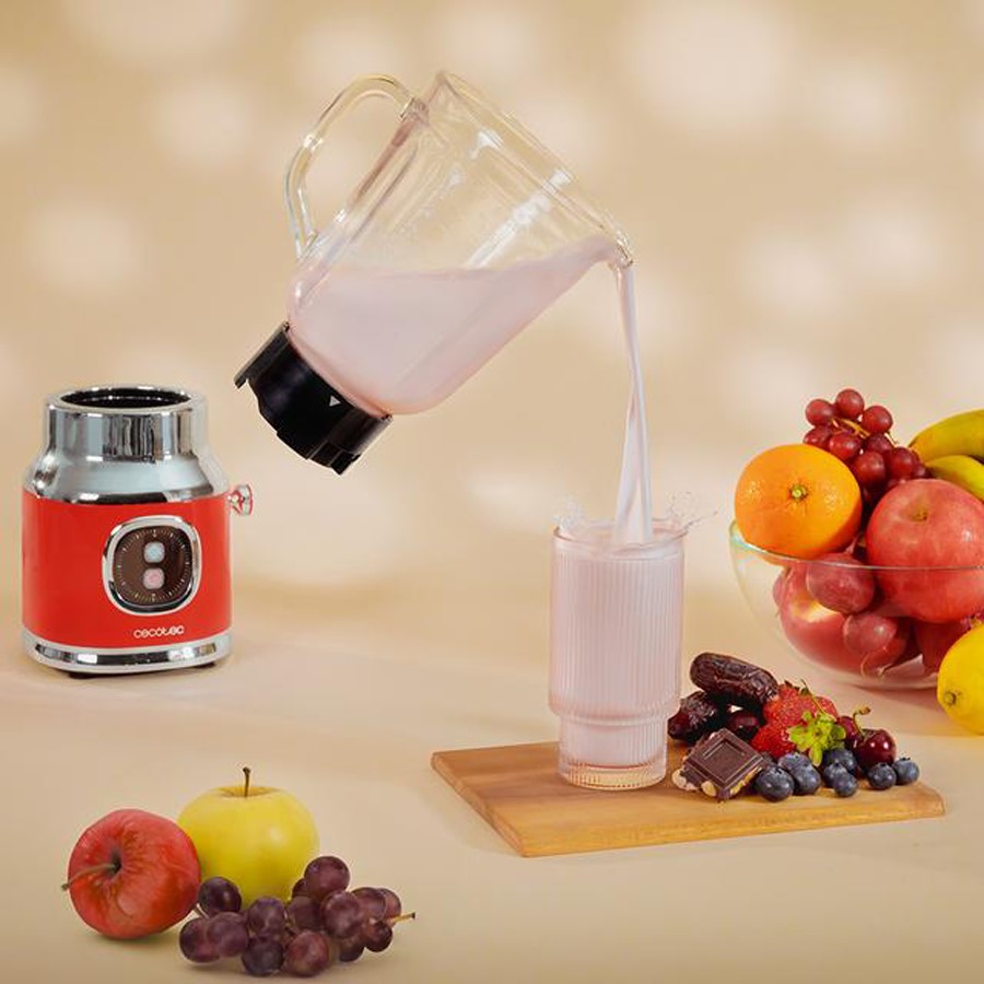 additioanl image for  Cecotec Blender Retro Twist Red 