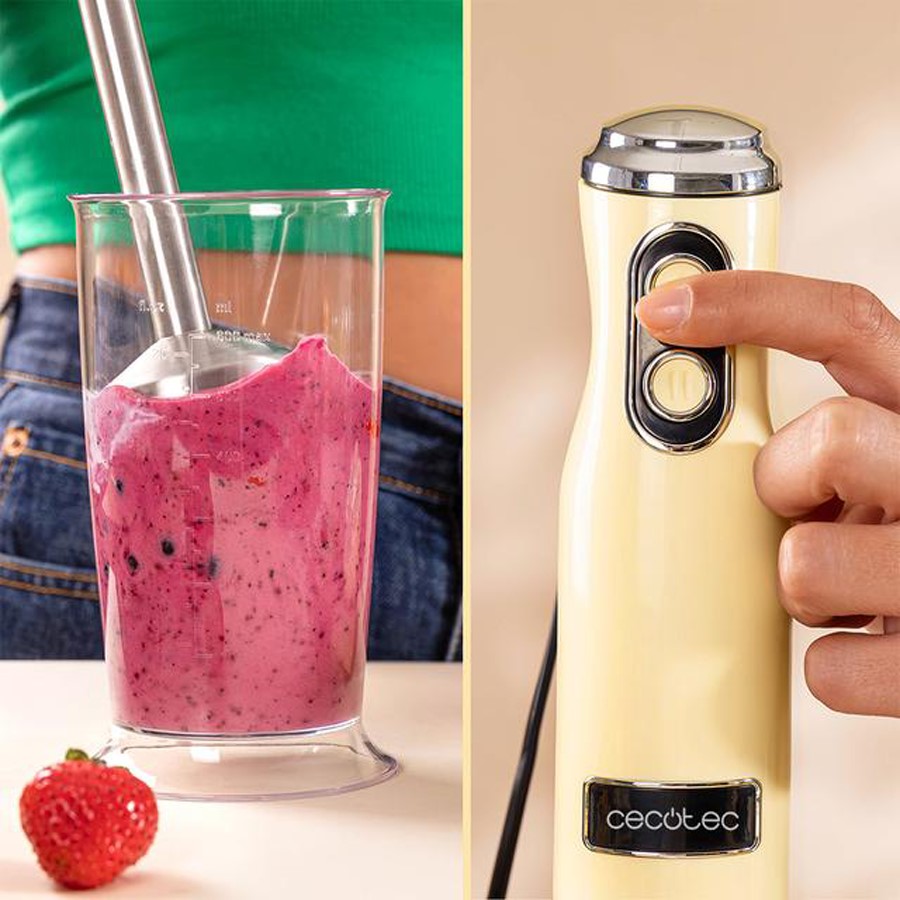 additioanl image for  Cecotec Hand Blender Retro Yellow 1200 w 