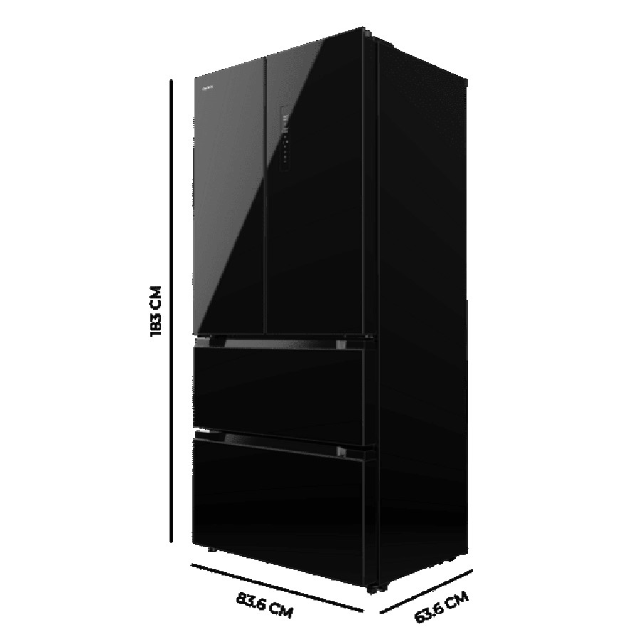 additioanl image for  Cecotec CoolMarket Black Glass 436 L FD 
