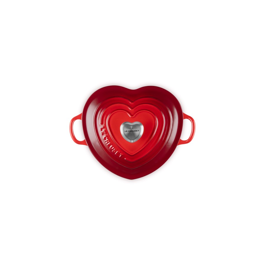 additioanl image for  Le Creuset Heart Shape Dish Cerise 20 cm 