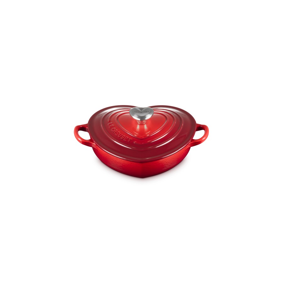 additioanl image for  Le Creuset Heart Shape Dish Cerise 20 cm 