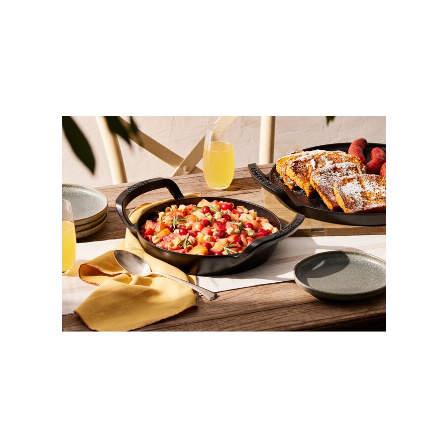 additioanl image for  Le Creuset O/Door Rd Skillet Mt/Blk 25cm 