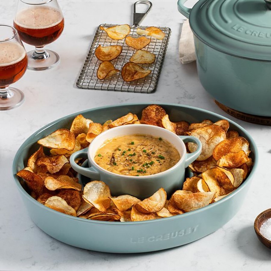 additioanl image for  Le Creuset Chip &Dip Oval Platter S/Salt 
