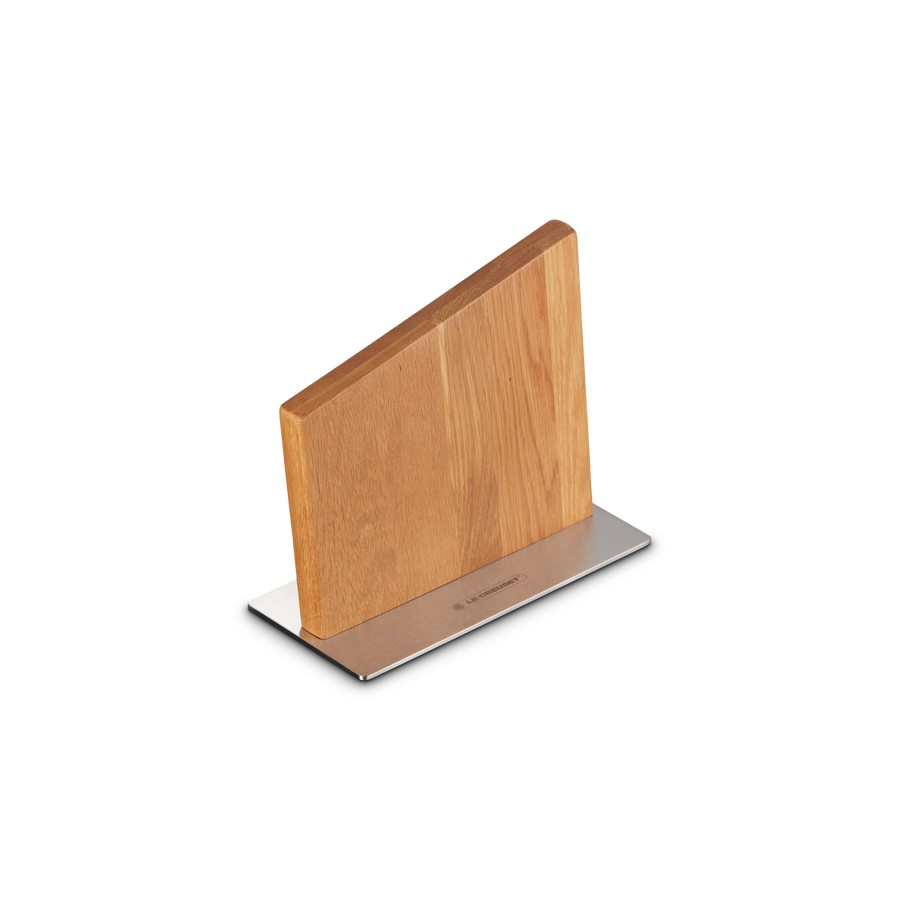 additioanl image for  Le Creuset Magnetic Oak Wood Knife Block 