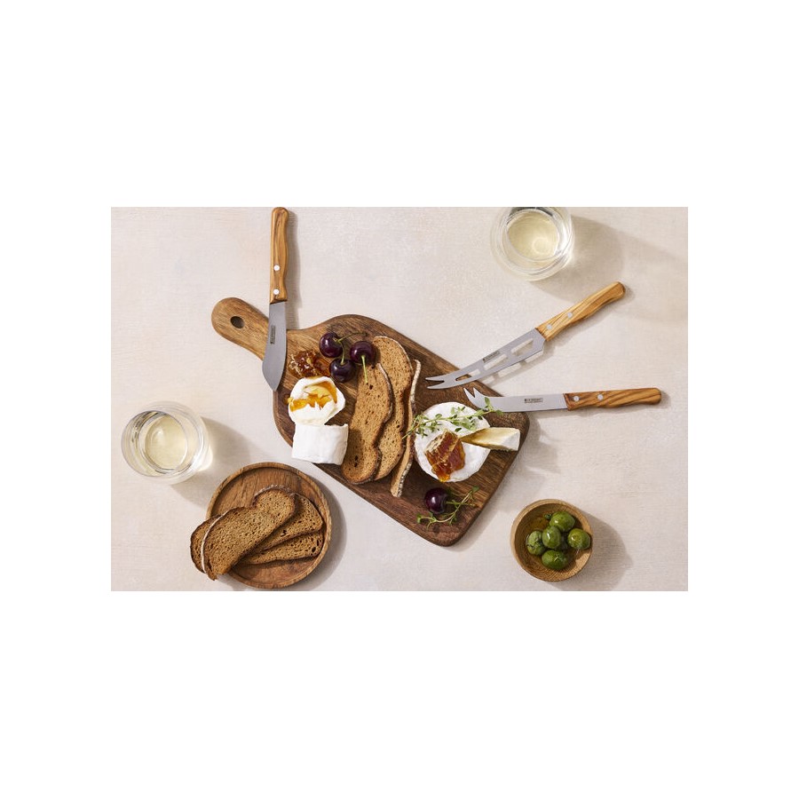 additioanl image for  Le Creuset Set of 3 Cheese Knives Wood 