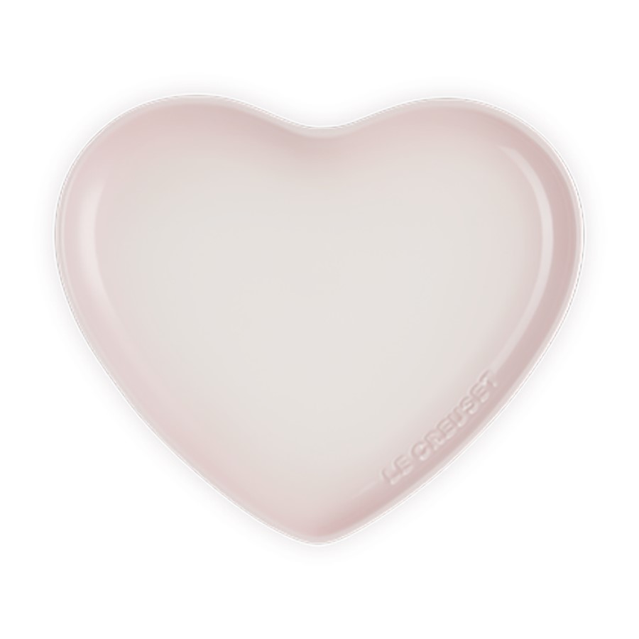 additioanl image for  Le Creuset Heart Plate Shell Pink 23 cm 