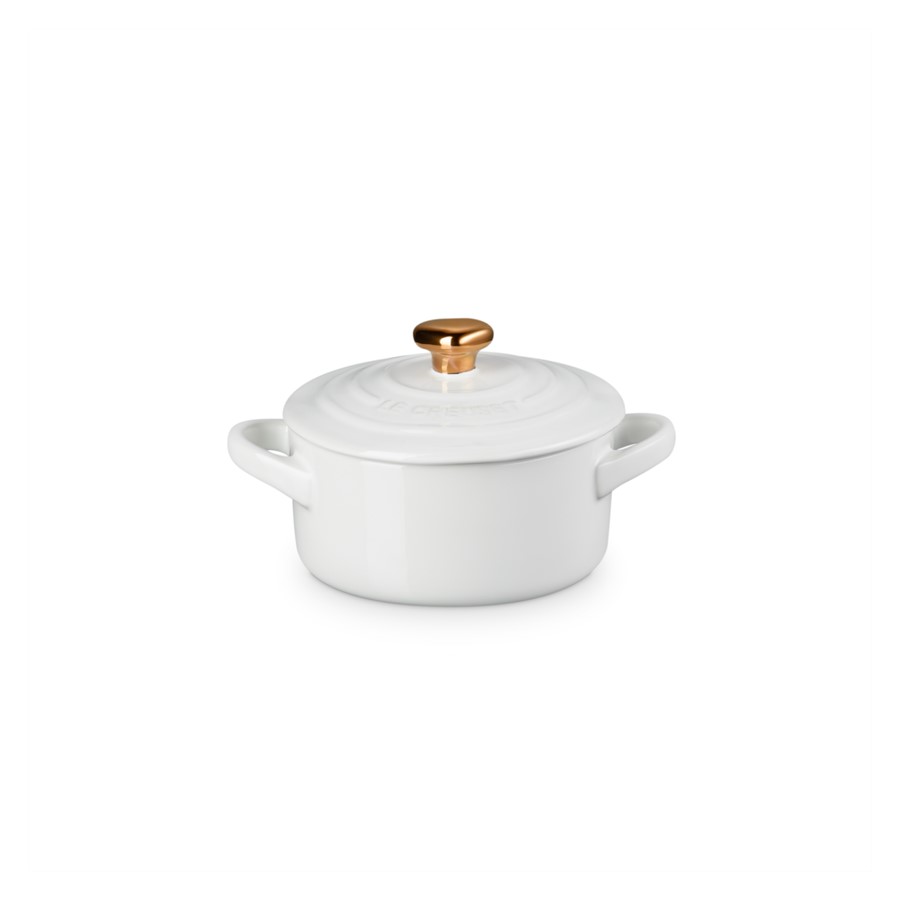 additioanl image for  Le Creuset Rd Cocotte Hrt Knob Wht 10 cm 
