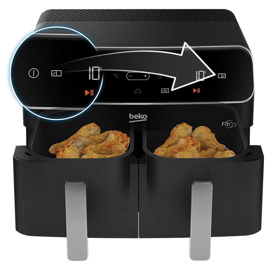 additioanl image for  Beko ExpertFry Dual Zone Air Fryer 8.5 L 