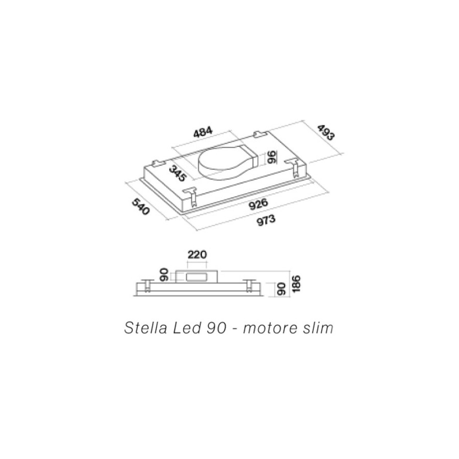 additioanl image for  Falmec Hood Stella Plus S/Steel 90 cm 